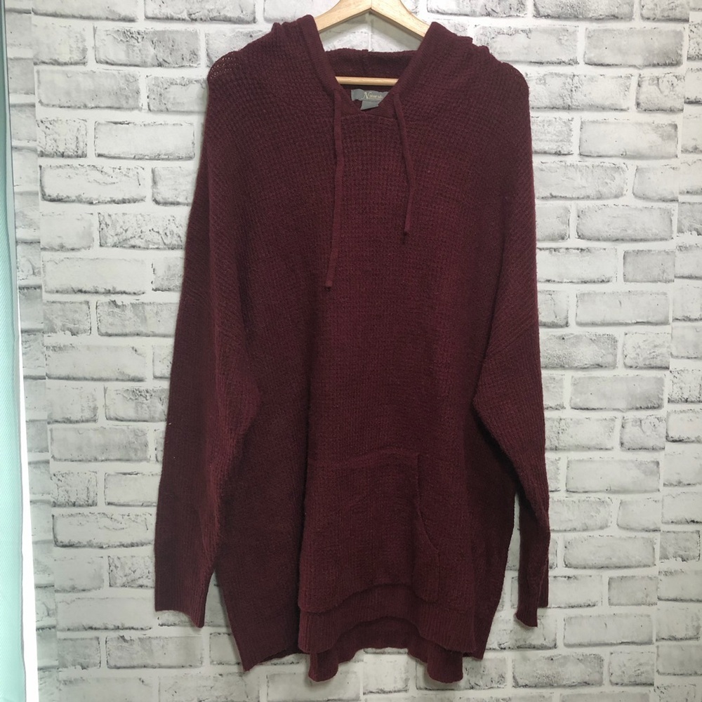 Natural Reflections Maroon Knit Sweater